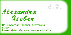 alexandra hieber business card